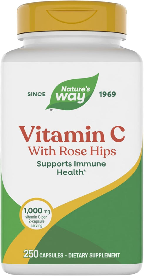 Nature's Way Vitamin C with Rose Hips, Antioxidant & Immune Function Support
