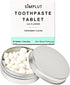 Chewable Toothpaste Tablets with Fluoride, 60 Pack, Eco Friendly Vegan Dental Tabs for Brushing