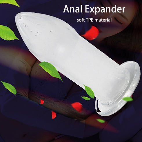 missmall Famle BDSM Hollow Anal Butt Plug Anal Dilator Adult Sex Toys for Couples,Soft Silicone Anal Plug Expander Sex