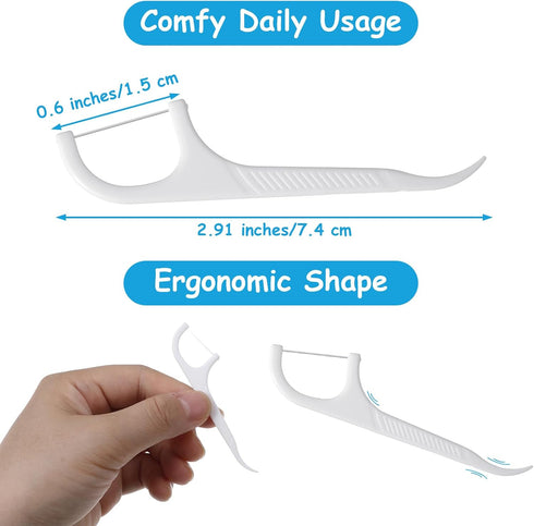 Kifmurase 2000PCS Pack, Dental Floss Picks, Adults Toothpicks Floss for Teeth Cleaning and Oral Care, Family Travel