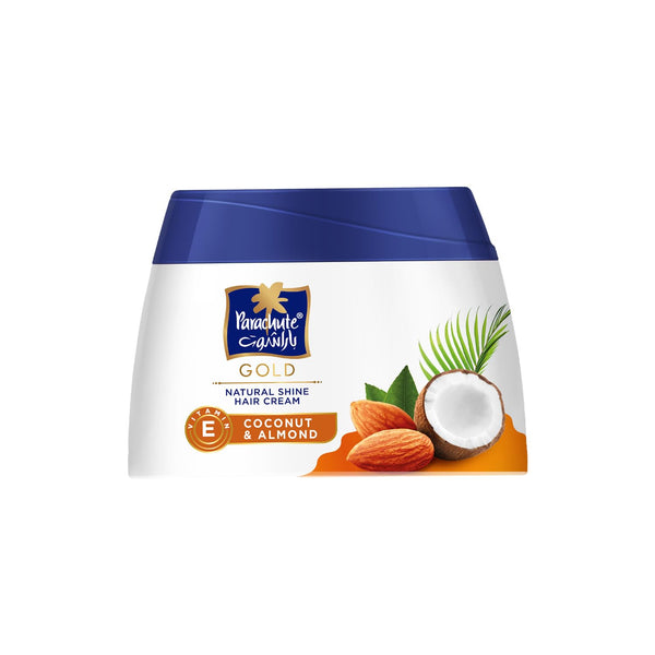 Parachute Gold Hair Cream 4.7 fl.oz. | Natural Shine Coconut & Almond Hair Care Cream for Men