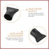 Ipetboom 2Pcs Professional Hair Dryer Nozzle Replacement, Black Plastic Salon Styling Tool
