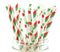 Christmas Party Suppies Set of Straws (50 Pack) - Holiday Straws, Christmas