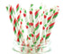 Christmas Party Suppies Set of Straws (50 Pack) - Holiday Straws, Christmas
