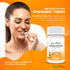 Chewable Iron 65 mg with Vitamin C 270 mg Supplement for Women/Men, 60 Days Supply, Zesty Orange Flavor (60 Count)