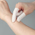 QANYEGN 300pcs Latex Finger Cots, Finger Hats Powder, Finger Condom with Non-Slip i-Static Contact Prevention, Milk