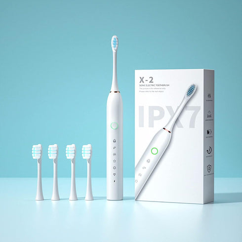 WSYKC Set, 4 6 Rechargeable Electric Toothbrush, Sonic Toothbrush Brush Heads, Whitening Toothbrush with Cleaning Modes