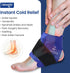 NEWGO Ankle Ice Pack Wrap for Swelling, Ice Pack for Ankle Injuires Reusable Ankle Cold Pack Wrap Hot Cold Therapy Ankle Ice Wrap for Sprained Ankles, Achilles Tendonitis Ankle - Blue