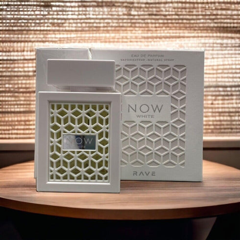RAVE Now White Eau de Parfum Spray for Unisex, 3.4 Ounce