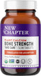 New Chapter Whole Food Calcium Supplement - Bone Strength with Vitamin K2 + D3 + Magnesium, Vegetarian, Gluten Free, 90