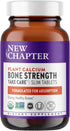 New Chapter Whole Food Calcium Supplement - Bone Strength with Vitamin K2 + D3 + Magnesium, Vegetarian, Gluten Free, 90