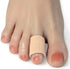 Cuttable Toe Tubes Sleeves 5 Pack, Elastic Fabric with Silicone Gel for Toe Pressure Pain Relief, Corn and Calluses