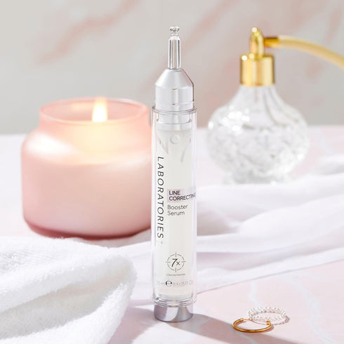 No7 Laboratories Line Correcting Booster Serum - Potent Collagen Peptide Serum for Fine Lines and Wrinkles (15 ml)
