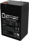 Mighty Max Battery ML4-6 Replacement Battery 6V 4.5AH 3FM4 with F1 Terminal