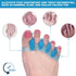 ROOCKE 4 Pcs Gel Toe Spacers - Hammer Toe Bunion Corrector for Men, Big Toe Spreaders, Yoga Toe Separators