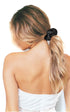 IVARYSS 12 Pcs Black Velvet Scrunchies for Women, Soft Ponytail Holders, Classic Elastic Hair Bands for Girls