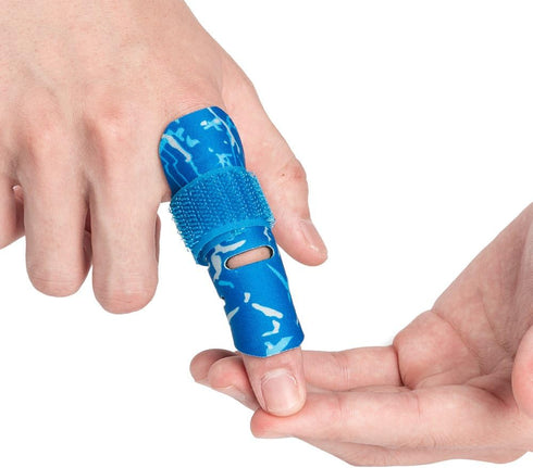 Kuangmi Finger Sleeve Support Protector, Finger Splint Brace for Pain Relief and Preventing Sports Injuries, L/XL