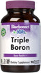 Bluebonnet Triple Boron 3 mg Trace Mineral Bone Support Supplement, 90 Vegetarian Capsules