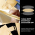 100 Pcs Resealable Kraft Paper Bags, Stand Up Pouches with Matte Window, Zip Lock Food Storage Bags (Kraft Paper,