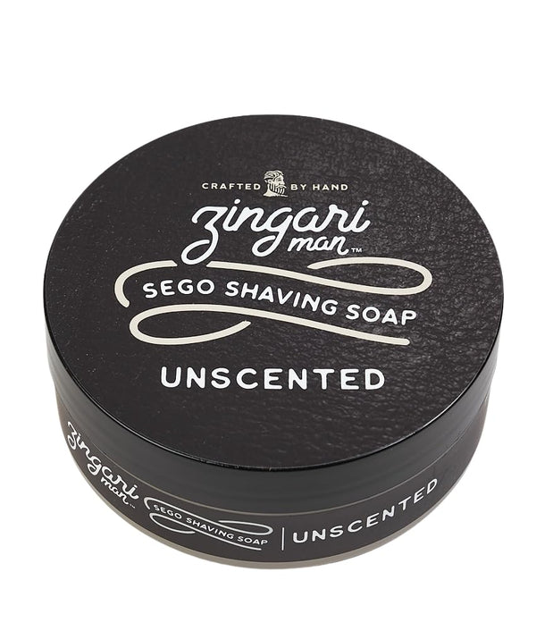 Zingari Man - The Unscented Shave Soap - Smooth Glide Grooming Accessories for Men - 5oz Jar