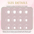 Square Press on Nails Short Cute Purple French Tip False Nails with White Flower Designs - 24 Pcs