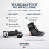 NOOBIC Plantar Fasciitis Night Splint, Foot Roller & Lacrosse Ball for Tension Relief, Foot Pain Relief Heel Spur, Arch