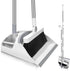 Broom with Dustpan Combo Set, 54" Long Handle Broom and Dustpan for Home, Lightweight, 180° Rotating Broom