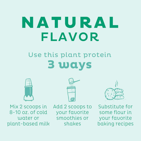 KOS Vegan Protein Powder, Unflavored & Unsweetened, Low Carb Pea Protein Blend, Organic Superfood, Meal Replacement for