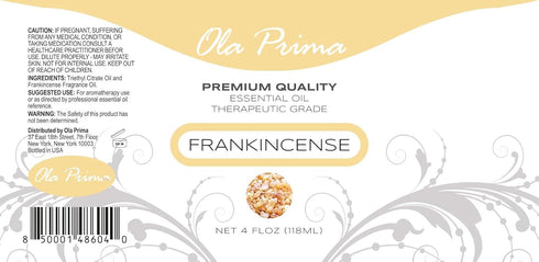 Ola Prima Frankincense Essential Oil (4oz) - Therapeutic Frankincense Oil