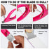 Pink Adjustable Artificial Acrylic Fake Nail Clipper, False Nail Tip Trimmer for Salon Home Manicure Pedicure
