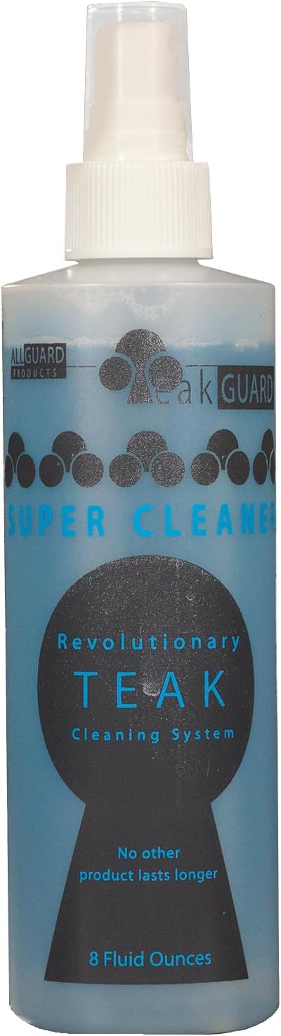 Super Cleaner, Pre-Finish Teak Cleaner & Brightener, Water-Based No Oil Teak Wood Restorer, 8 oz