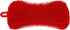 Red 5 Pcs Silicone Cleaning Scrubber, Colored Sponges for Dishes, Kitchen Cleaning