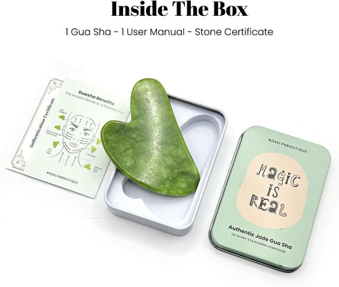 ROSELYNBOUTIQUE Gua Sha Facial Tools, Healing Crystal for Face Massager Self Care Gifts for Men Women