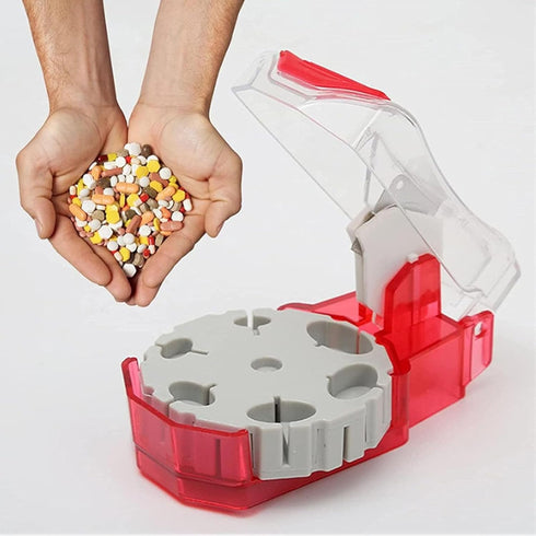 Pill Cutter - Pill Splitters for Small or Large Pills, Cuts up to 14 Different Shaped Pills or Vitamins with