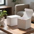 SHIPKEY 10 Pack White Cardboard Gift Boxes with Lids, 4x4x4 inch Square Boxes for Party, Wedding, Christmas, Birthdays