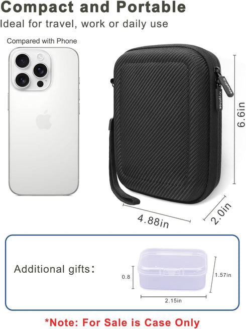Krypthos Diabetic Supplies Travel Case, Carrying Case for Diabetes Blood Glucose Meter, Portable Diabetes Testing Kit