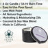 Massage Oil Candle – 6oz with Pour Spout – All Natural Coconut & Soy Blend – Melts to Warm Hydrating Body Oil
