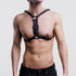 ROIEIIR Adjustable Leather Chest Harness for Men, BDSM Fetish Bondage Gear, Erotic Leather Strap for Couples, Sexy