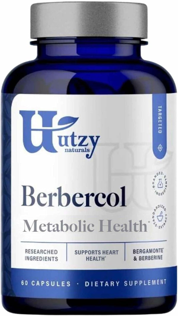 Berbercol 500mg Citrus Bergamot & Berberine, Naturally Supports Heart Health, 60 Capsules