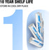 AAA Batteries 16 Pack, 1.5 Volt Alkaline Triple A Battery 1200mAh with 10-Year Shelf Life