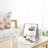 ZBEIVAN 10x7 Inches Portable Folding Makeup Mirror, Frameless PU Leather Desk Mirror with Stand for Travel