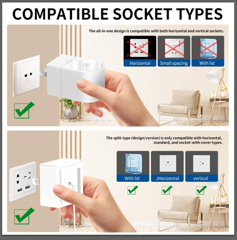 KOPBTBOY 2 1 HX6100/ HX3000/ HX6000/ HX8000/ HX9000 in Wall Charger for Philips Sonicare Electric Toothbrush, Electric