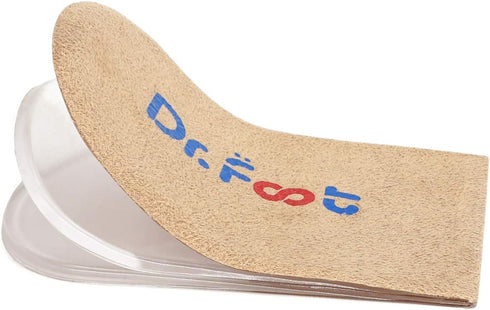 Dr.Foot Adjustable Orthopedic Heel Lift Inserts, Height Increase Insole for Heel Pain, Sports Injuries (Beige, 3