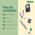 Okra Pro Glucose Monitor Kit - Syncs with Free App, Includes Meter, Test Strips, Lancets, Lancing Device, Carry Case