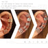 NAISKA 15PCS Hair Jewelry, Braid Beads and Accessories, Non-Piercing Ear Clip, Beard Beads for Women and Men