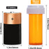 Plastic Empty Pill Bottles with Double Sided Use Caps - Child Resistant & Easy Open Medicine Container (8 Dram, 12pcs)