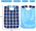 Waterproof Adult Bibs with Crumb Catcher - Reusable Dining Protector