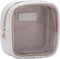 Small Clear Makeup Bag for Purse, Cosmetic Bag for Travel, Mini Organizer Bag for Accessories, White
