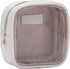 Small Clear Makeup Bag for Purse, Cosmetic Bag for Travel, Mini Organizer Bag for Accessories, White