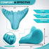 Neck and Shoulder Relaxer, Portable Cervical Traction Device for Pain Relief, Acupressure Neck Support Pillow (Blue)